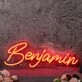 Benjamin Red Neon Sign