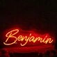 Benjamin Red Neon Sign