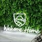 Welcome Home White LED Neon Sign