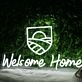 Welcome Home White LED Neon Sign