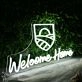 Welcome Home White LED Neon Sign