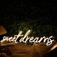 Sweet Dreams Yellow LED Neon Sign