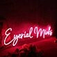 Eyerial Minks Red Neon Sign