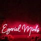 Eyerial Minks Red Neon Sign