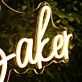 Baker Yellow Neon Sign