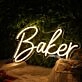 Baker Yellow Neon Sign