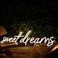 Sweet Dreams Yellow Neon Sign