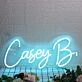 Casey B Blue Neon Sign