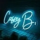 Casey B Blue Neon Sign