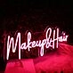 Makeup And Hair Red Neon Sign