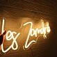 Les Zamdre Yellow Neon Sign