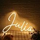 Julia Yellow LED Neon Sign