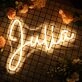 Julia Yellow LED Neon Sign