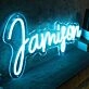Jamison Blue Neon Sign
