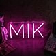 MIK Pink Neon Sign