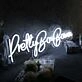 Pretty Boy Bowen White Neon Sign