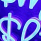 Smut Slut Blue Neon Sign