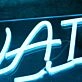 WAI Blue Neon Sign