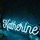 Katherine Blue Neon Sign