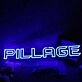 Pillage Blue Neon Sign