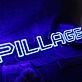Pillage Blue Neon Sign