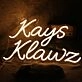 Kays Klawz Yellow Neon Sign