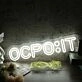 OCPOIT White Neon Sign