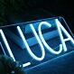 Luca Blue Neon Sign