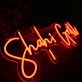 Shahi Grill Orange Neon Sign