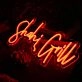 Shahi Grill Orange Neon Sign