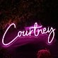 Courtney Pink Neon Sign
