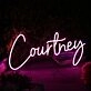 Courtney Pink Neon Sign