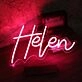 Helen Red Neon Sign