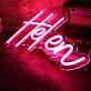 Helen Red Neon Sign
