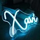 Xavi Blue Neon Sign