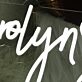 Carolyn Styles White Neon Sign
