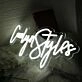 Carolyn Styles White Neon Sign