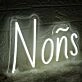 Nons White Neon Sign