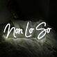 Non Lo So White Neon Sign