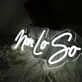 Non Lo So White Neon Sign