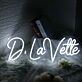 D Lavette White Neon Sign