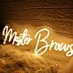 Master Brows Yellow Neon Sign