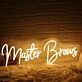Master Brows Yellow Neon Sign