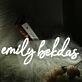 Emily Bekdas White Neon Sign