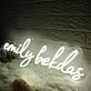 Emily Bekdas White Neon Sign