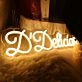 D Delicias Yellow Neon Sign