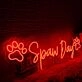 Spaw Day Red Neon Sign