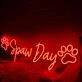 Spaw Day Red Neon Sign