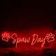 Spaw Day Red Neon Sign