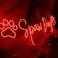 Spaw Day Red Neon Sign